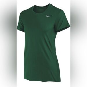 Nike Women's Forest Green Short Sleeve Crew Dri-Fit Tee